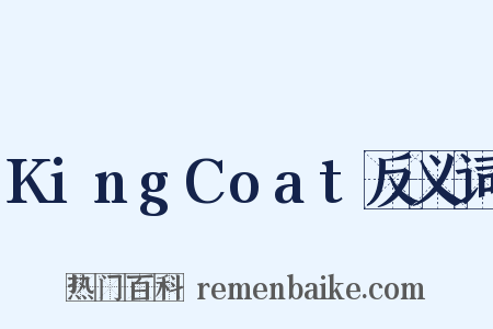 KingCoat反义词是什么意思的图片